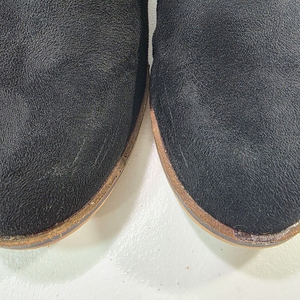 Hey Girl by Corkys Totes Chelsea Black Lace Up Suede Like Booties Shoes Size 8 - Picture 4 of 11